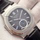 Patek Philippe Nautilus 40mm Copy Watch - Black Leather Strap (2)_th.jpg